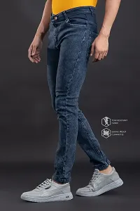 Elegant Denim Solid Jeans For Men And Boys-thumb4