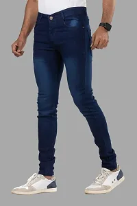 Elegant Denim Solid Jeans For Men And Boys-thumb3