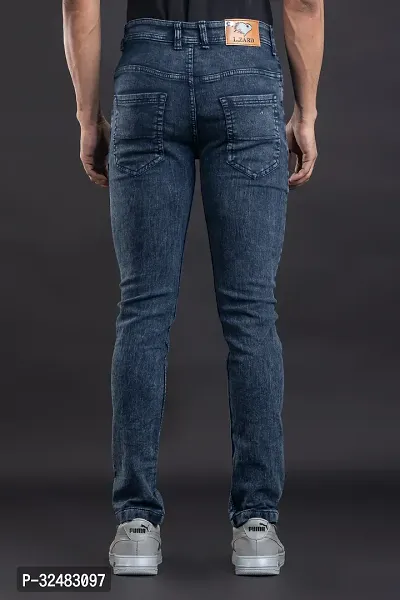 Elegant Denim Solid Jeans For Men And Boys-thumb2