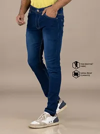 Elegant Denim Solid Jeans For Men And Boys-thumb3