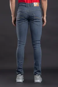 Elegant Denim Solid Jeans For Men And Boys-thumb1