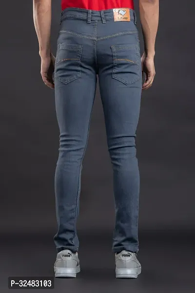 Elegant Denim Solid Jeans For Men And Boys-thumb2