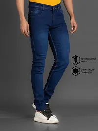 Elegant Denim Solid Jeans For Men And Boys-thumb2