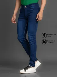 Elegant Denim Solid Jeans For Men And Boys-thumb3