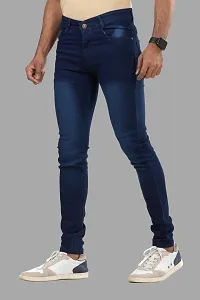 Elegant Denim Solid Jeans For Men And Boys-thumb3