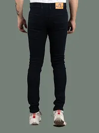 Comfortable Black Denim Mid-Rise Jeans For Men-thumb1