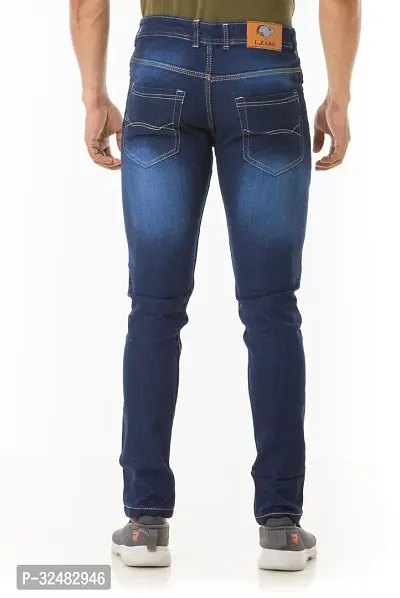 Elegant Denim Solid Jeans For Men And Boys-thumb2