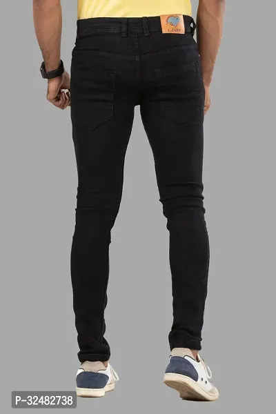 Elegant Denim Solid Jeans For Men And Boys-thumb2