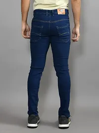 Stylish Denim Solid Mid-Rise Jeans For Men-thumb1