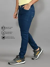 Stylish Denim Solid Mid-Rise Jeans For Men-thumb1