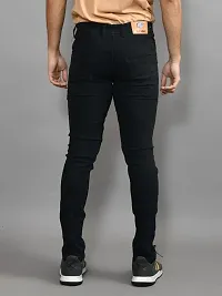 Stylish Denim Solid Mid-Rise Jeans For Men-thumb3