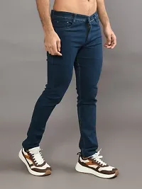 Stylish Denim Solid Mid-Rise Jeans For Men-thumb3