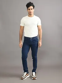 Stylish Denim Solid Mid-Rise Jeans For Men-thumb3