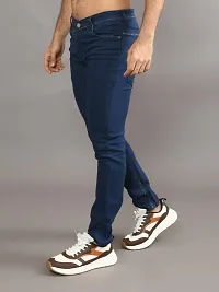 Stylish Denim Solid Mid-Rise Jeans For Men-thumb1