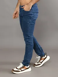 Stylish Denim Solid Mid-Rise Jeans For Men-thumb2