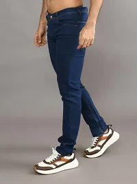 Stylish Denim Solid Mid-Rise Jeans For Men-thumb2