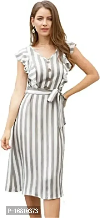 Stylish  Cotton  A-Line Dress For Women-thumb0