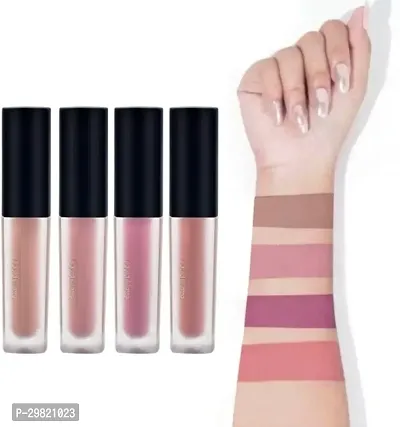 Beautiful Long Lasting Liquid Lipstick Combo Of 4-thumb0