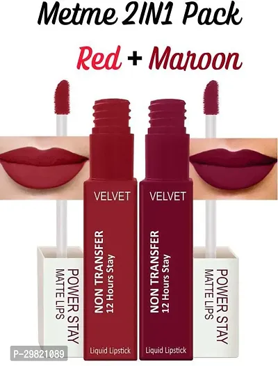 Beautiful Long Lasting Liquid Lipstick Combo Of 2