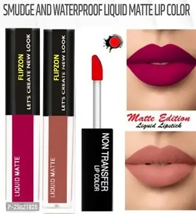 Beautiful Long Lasting Liquid Lipstick Combo Of 2