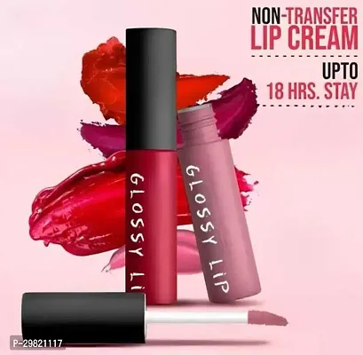 Beautiful Long Lasting Liquid Lipstick Combo Of 2-thumb0