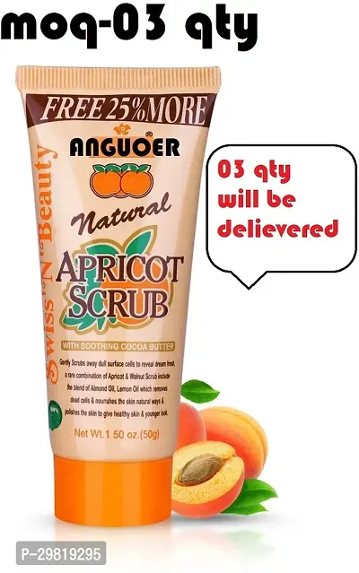 Natural Apricot Scrub With Soothing Coco Butter 50 G-thumb0