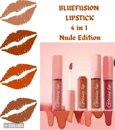 Beautiful Long Lasting Liquid Lipstick Combo Of 4-thumb0