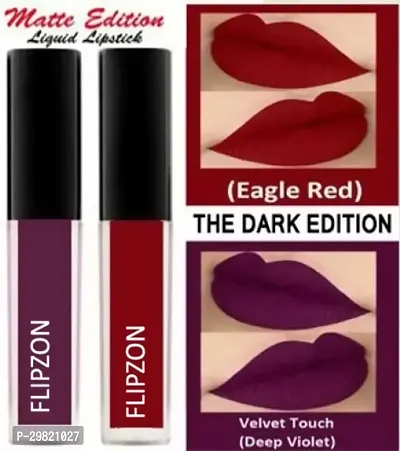 Beautiful Long Lasting Liquid Lipstick Combo Of 2