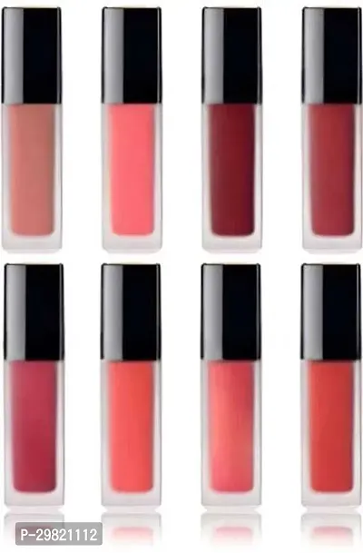 Beautiful Long Lasting Liquid Lipstick Combo Of 8