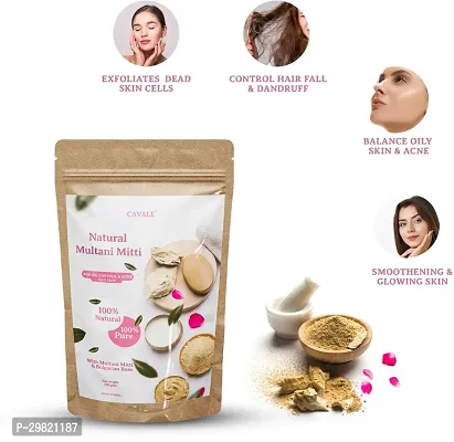 Natural Multani Mitti With Bulgarian Rose Face Mask Pack Of 1-thumb0