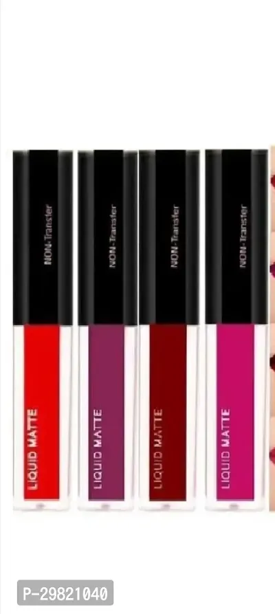 Beautiful Long Lasting Liquid Lipstick Combo Of 4