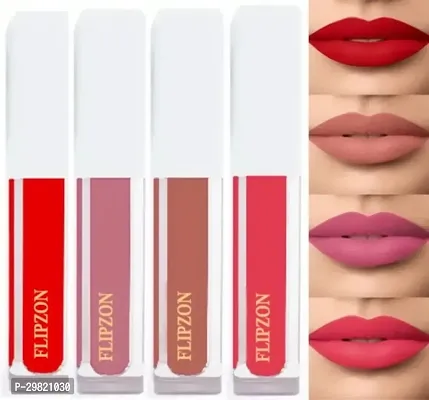 Beautiful Long Lasting Liquid Lipstick Combo Of 4