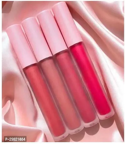 Beautiful Long Lasting Liquid Lipstick Combo Of 4-thumb0