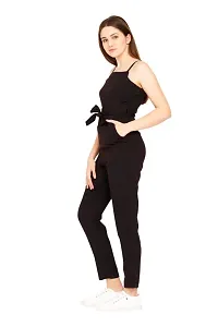 Classic Crepe Basic Jumpsuit For Women-thumb3