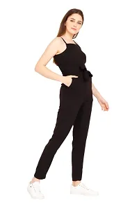 Classic Crepe Basic Jumpsuit For Women-thumb4