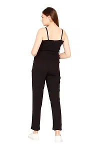 Classic Crepe Basic Jumpsuit For Women-thumb1