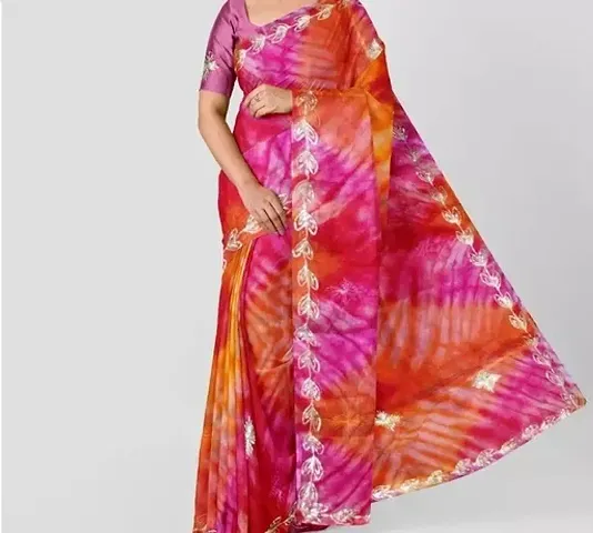 Must Have Organza Saree with Blouse piece 