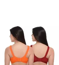 Stylish Cotton Solid Bra for Women, Pack of 2-thumb1