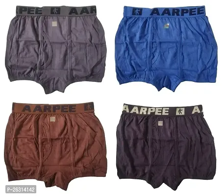 THE SKYLER'S Men's Aarpee Mini Trunk|Men's Underwear for Men and Boys|Men's Underwear (Pack of 4)