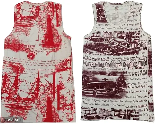 THE SKYLER'S Men's Sirtex Printed Vest for Men  Boys|Men's Innerwear|Men's Vest (Pack of 2)