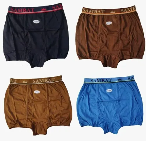 THE SKYLER'S Men's Samrat Aristo Premium Solid Mini Trunk|Underwear for Men|Men's Underwear Combo (Pack of 4)