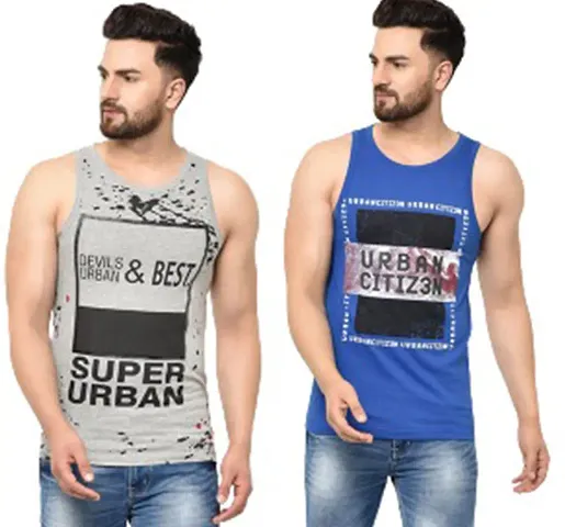 THE SKYLER'S Men's Eazy Premium Vest for Men and Boys|Men's Innerwear|Men's Vest Combo (Pack of 2)