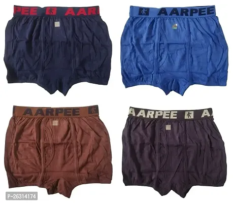 THE SKYLER'S Men's Aarpee Mini Trunk|Men's Underwear for Men and Boys|Men's Underwear (Pack of 4)