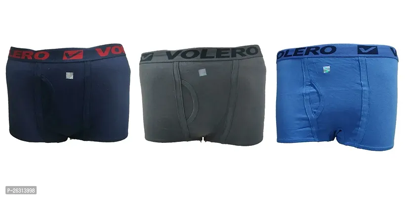 THE SKYLER'S VOLERO Strech Solid Men's Trunk|Underwear for Men  Boys|Men's Underwear Combo (Pack of 3)-thumb0