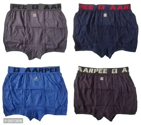 THE SKYLER'S Men's Aarpee Mini Trunk|Men's Underwear for Men and Boys|Men's Underwear (Pack of 4)-thumb0