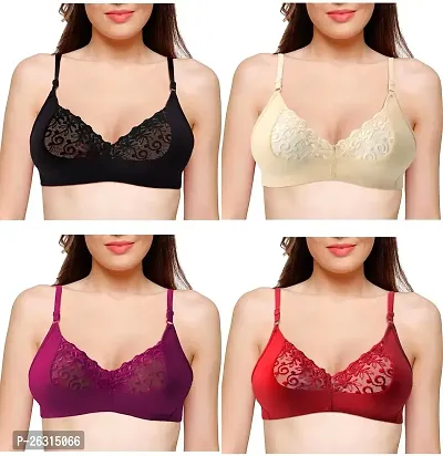 THE SKYLER'S Women's X-Lady Premium Bridal Bra for Women  Girls| Women's Innerwear (Pack of 4)