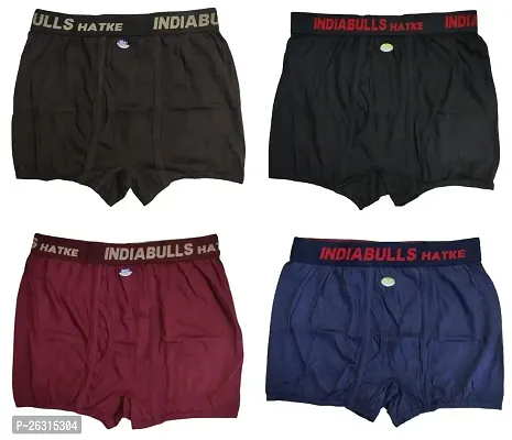 THE SKYLER'S Men's Indiabulls Hatke Mini Trunk/Underwear for Men and Boys|Men's Solid Underwear Combo (Pack of 4)