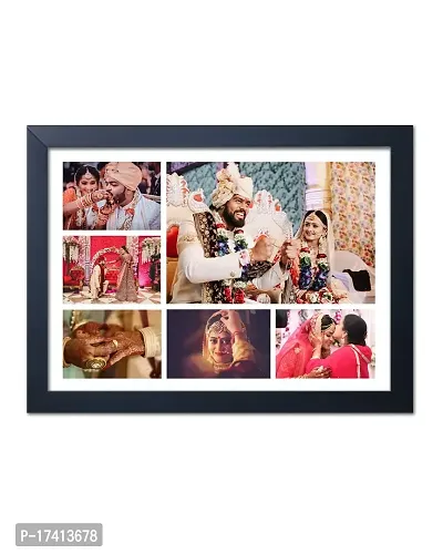 Customized your A4 size collage photo in 9.5 inch x 13 inch Frame (Black)