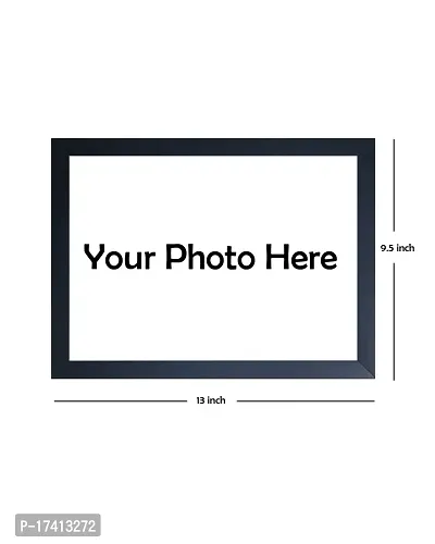 1 Customized A4 size photo in 9.5 inch x 13 inch photo frame (Black)-thumb3