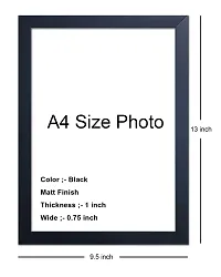 Customized A4 size photo in 9.5 inch x 13 inch Photo in Black Frame-thumb2